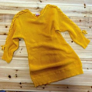 Ruffles Butts Sweater Dress